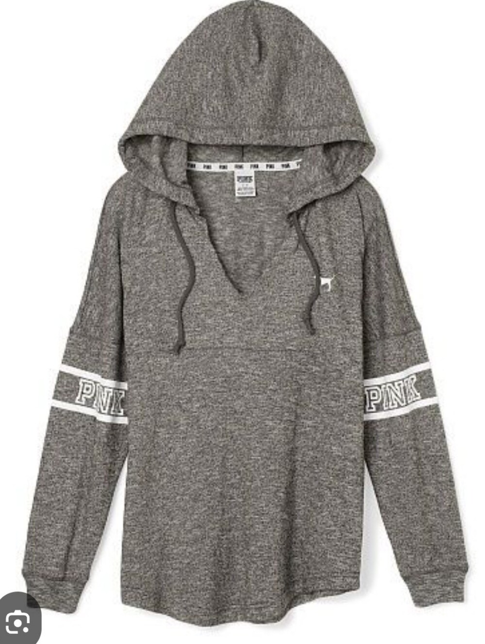 PINK Victoria's Secret Women's Gray Hooded Pullover